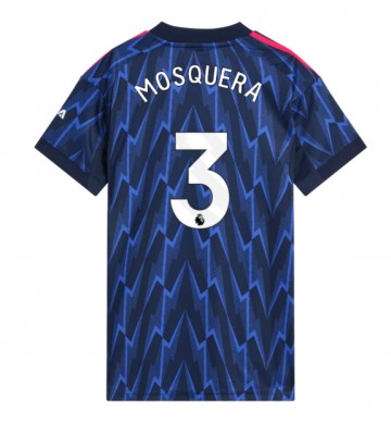 Arsenal Cristhian Mosquera #3 Bortatröja Dam 2025-26 Kortärmad